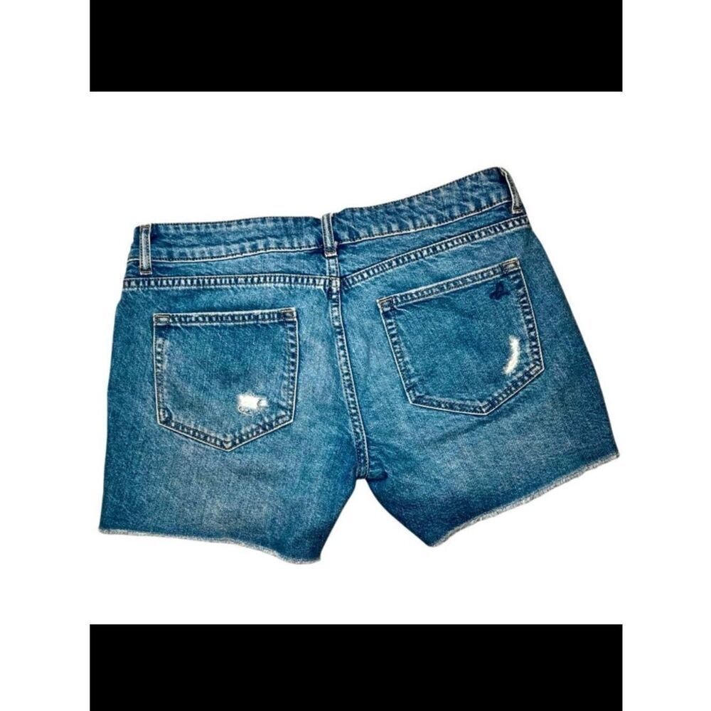 DL1961 Karlie Boyfriend Shorts in Distressed Blue Denim Women’s 27 - Picture 3 of 8